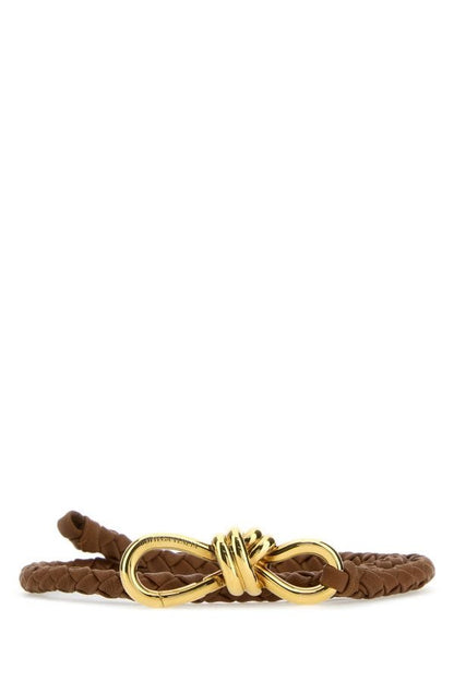 BOTTEGA VENETA | Caramel leather Andiamo belt