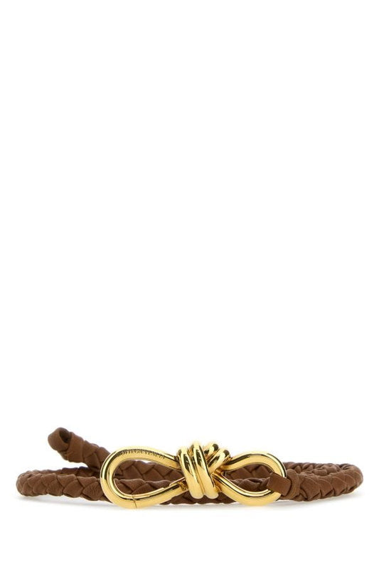 BOTTEGA VENETA | Caramel leather Andiamo belt