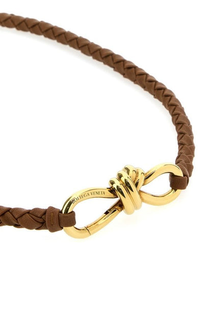 BOTTEGA VENETA | Caramel leather Andiamo belt