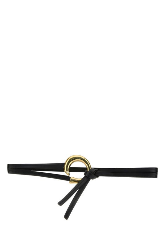 BOTTEGA VENETA | Black leather Sardine belt