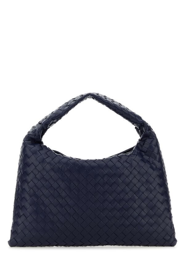 BOTTEGA VENETA | Dark blue leather small Hop shoulder bag