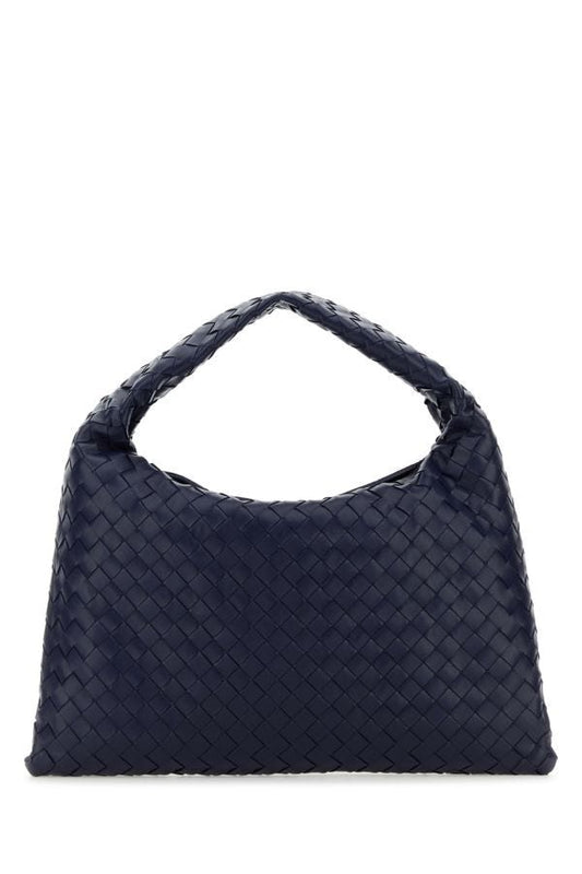 BOTTEGA VENETA | Dark blue leather small Hop shoulder bag