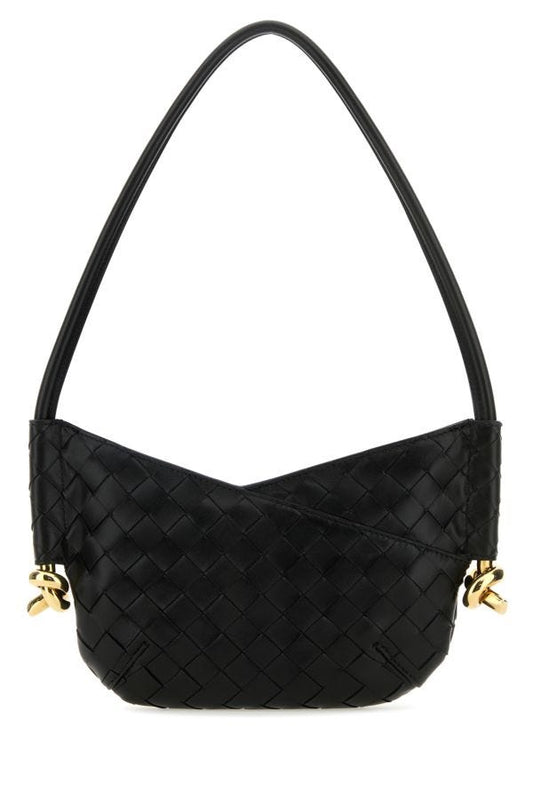 BOTTEGA VENETA | Black nappa leather mini Solstice shoulder bag