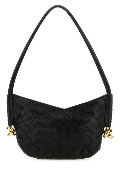 BOTTEGA VENETA | Black nappa leather mini Solstice shoulder bag