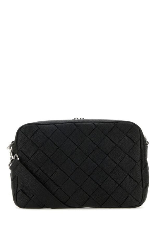 BOTTEGA VENETA | Black leather medium Camera crossbody bag