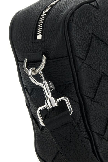 BOTTEGA VENETA | Black leather medium Camera crossbody bag