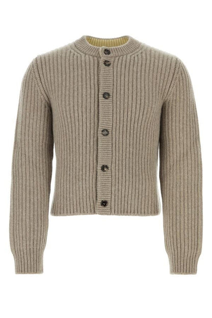 BOTTEGA VENETA | Dove grey wool blend cardigan