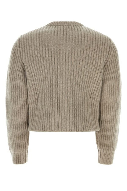 BOTTEGA VENETA | Dove grey wool blend cardigan