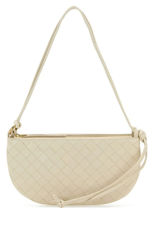 BOTTEGA VENETA | Ivory leather Gemelli shoulder bag