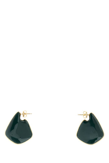 BOTTEGA VENETA | Gold 925 silver small Fin earrings