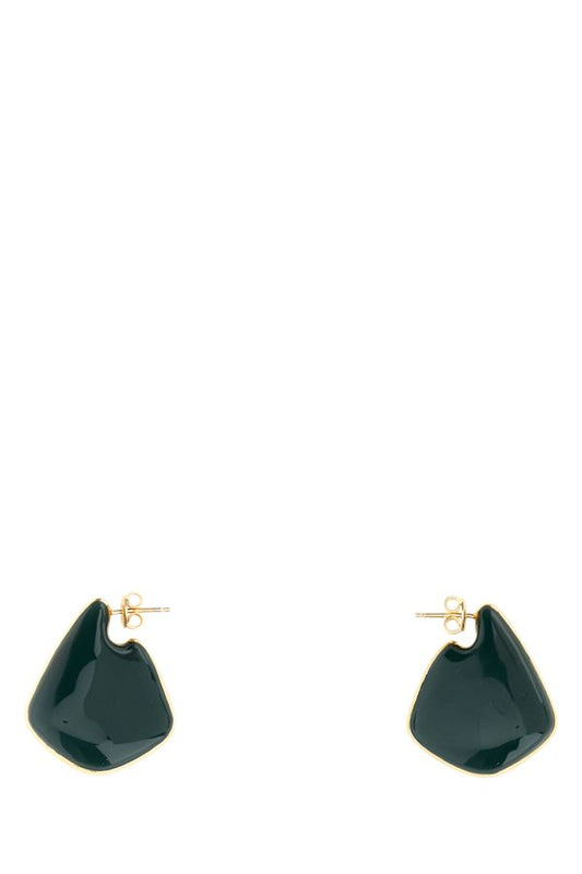 BOTTEGA VENETA | Gold 925 silver small Fin earrings