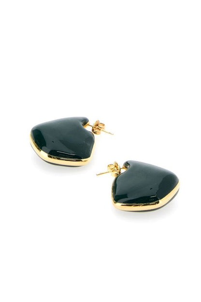 BOTTEGA VENETA | Gold 925 silver small Fin earrings