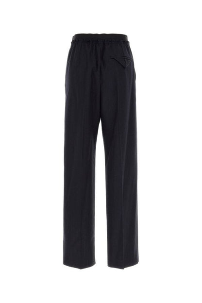BOTTEGA VENETA | Midnight blue wool wide-leg pant