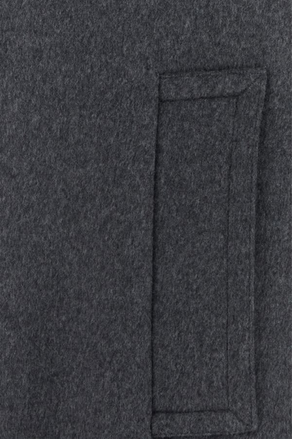 BOTTEGA VENETA | Dark grey wool oversize coat