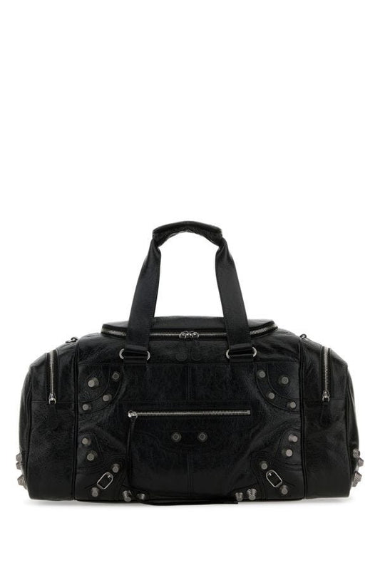BALENCIAGA | Black leather Le Cagole travel bag