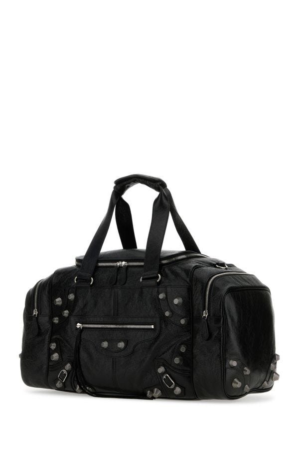 BALENCIAGA | Black leather Le Cagole travel bag