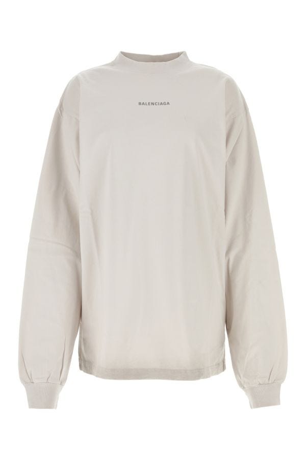 BALENCIAGA | White cotton oversize t-shirt