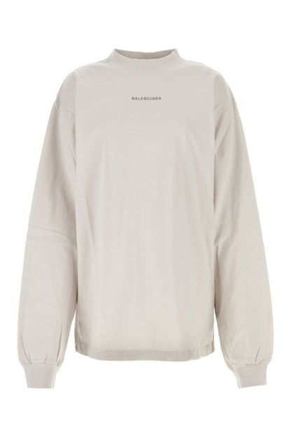 BALENCIAGA | White cotton oversize t-shirt