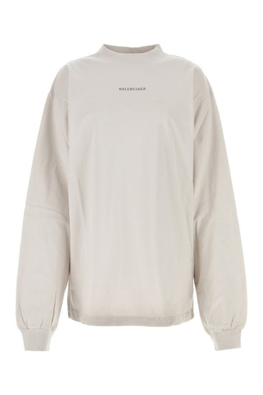 BALENCIAGA | White cotton oversize t-shirt