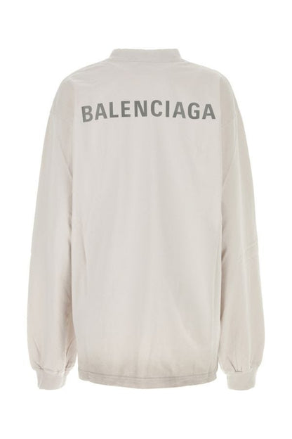 BALENCIAGA | White cotton oversize t-shirt