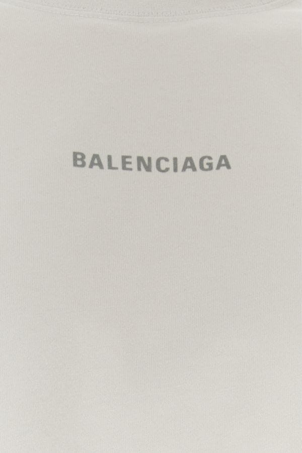BALENCIAGA | White cotton oversize t-shirt