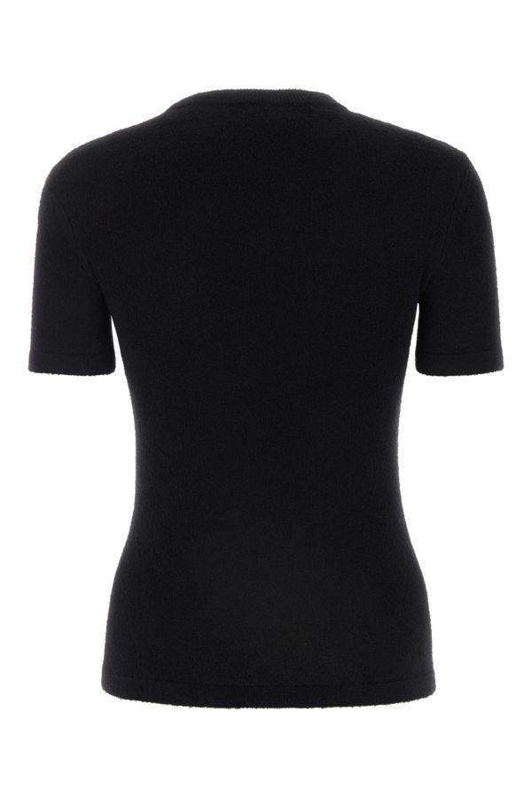 BALENCIAGA | Black terry fabric t-shirt