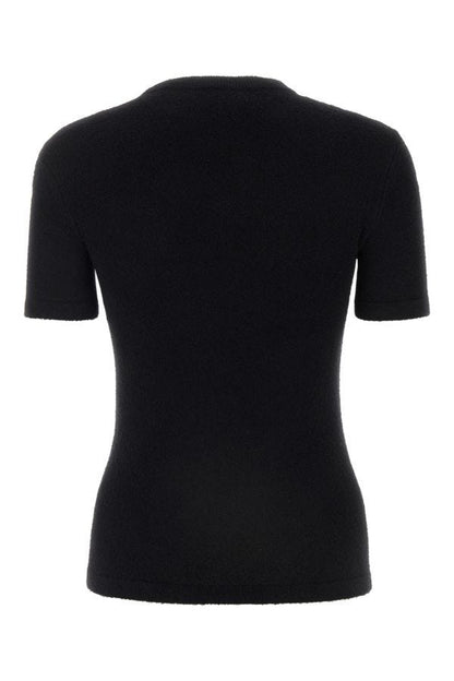 BALENCIAGA | Black terry fabric t-shirt