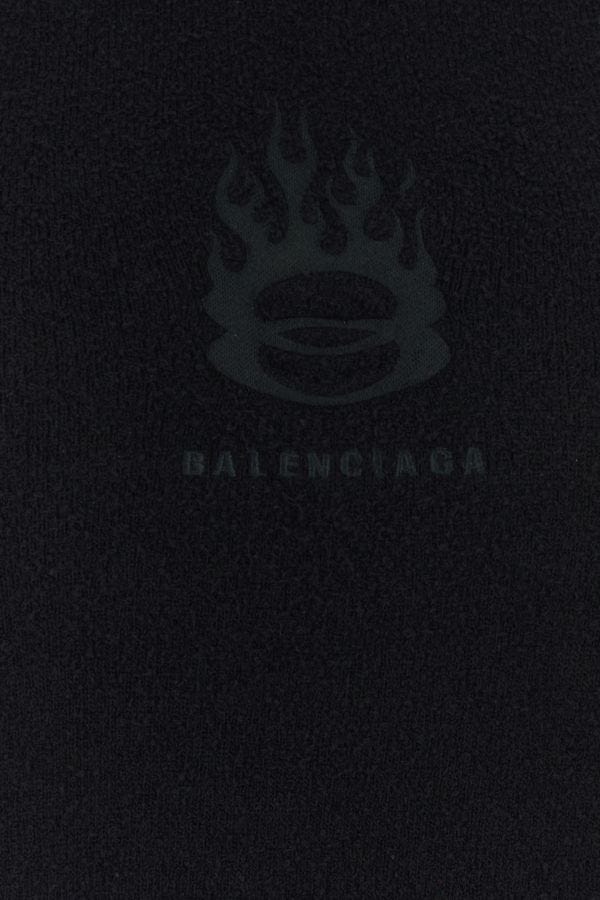 BALENCIAGA | Black terry fabric t-shirt