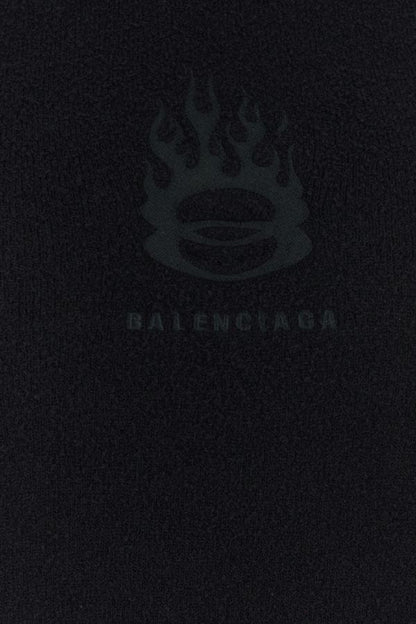 BALENCIAGA | Black terry fabric t-shirt
