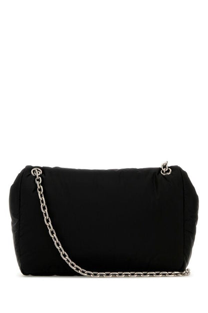 BALENCIAGA | Black nylon medium Monaco shoulder bag