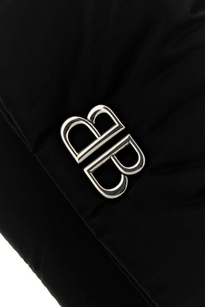 BALENCIAGA | Black nylon medium Monaco shoulder bag