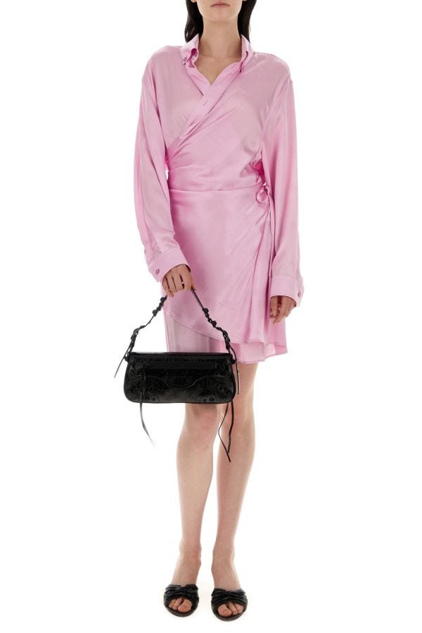 BALENCIAGA | Black leather small Le Cagole Sling shoulder bag