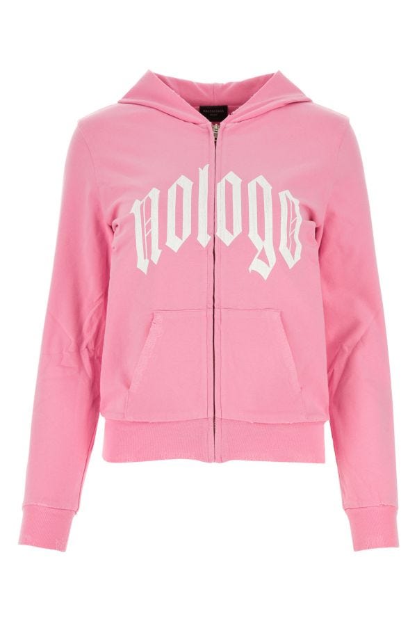 BALENCIAGA | Pink stretch cotton sweatshirt