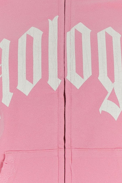 BALENCIAGA | Pink stretch cotton sweatshirt