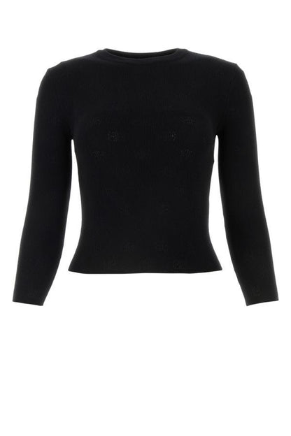 BALENCIAGA | Black wool blend sweater
