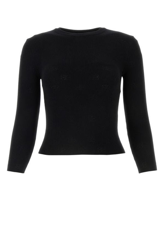 BALENCIAGA | Black wool blend sweater
