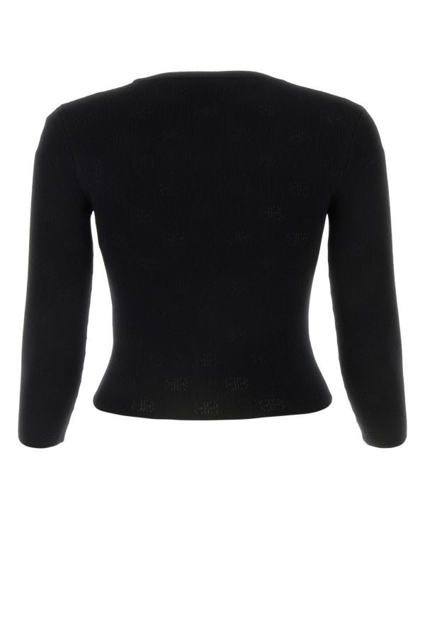 BALENCIAGA | Black wool blend sweater
