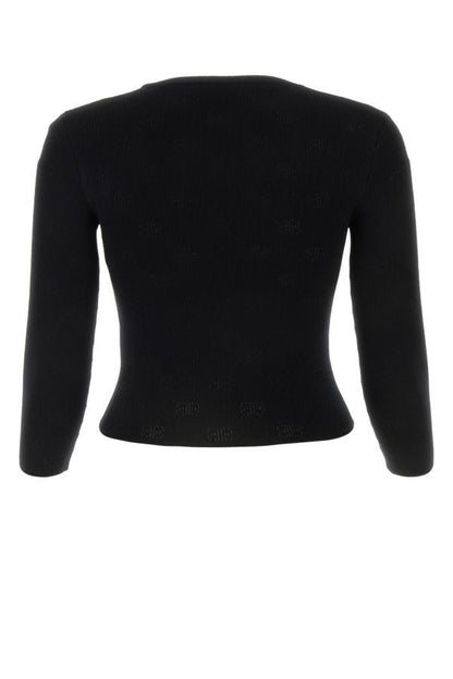 BALENCIAGA | Black wool blend sweater