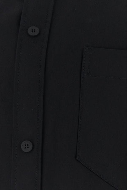 BALENCIAGA | Black poplin oversize shirt