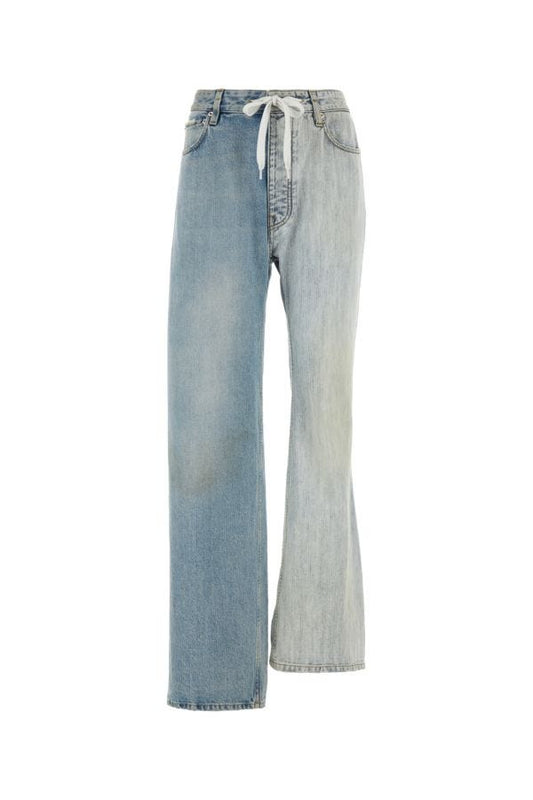 BALENCIAGA | Two-tone denim Fifty-Fifty jeans