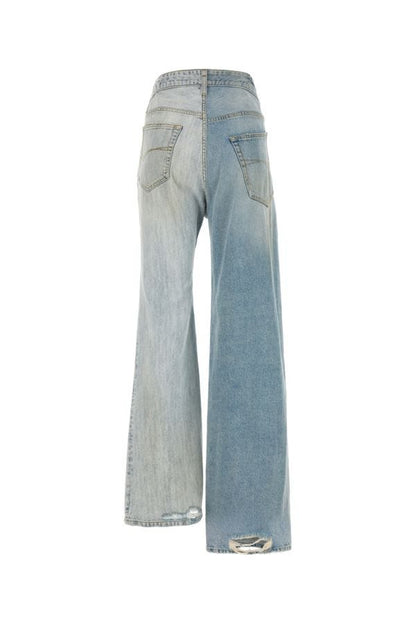 BALENCIAGA | Two-tone denim Fifty-Fifty jeans