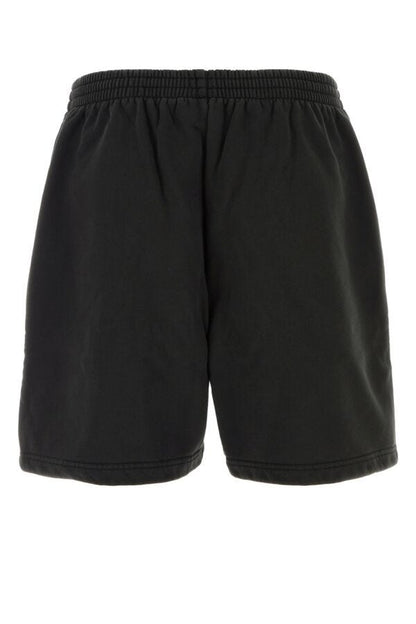 BALENCIAGA | Charcoal cotton bermuda shorts