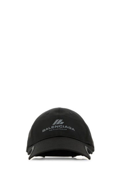 BALENCIAGA | Black polyester baseball cap