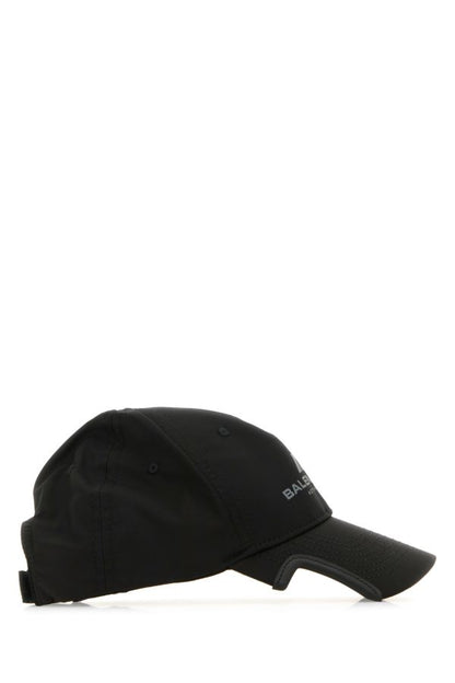 BALENCIAGA | Black polyester baseball cap