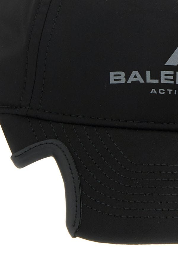 BALENCIAGA | Black polyester baseball cap