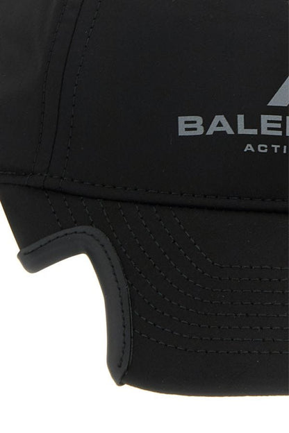 BALENCIAGA | Black polyester baseball cap