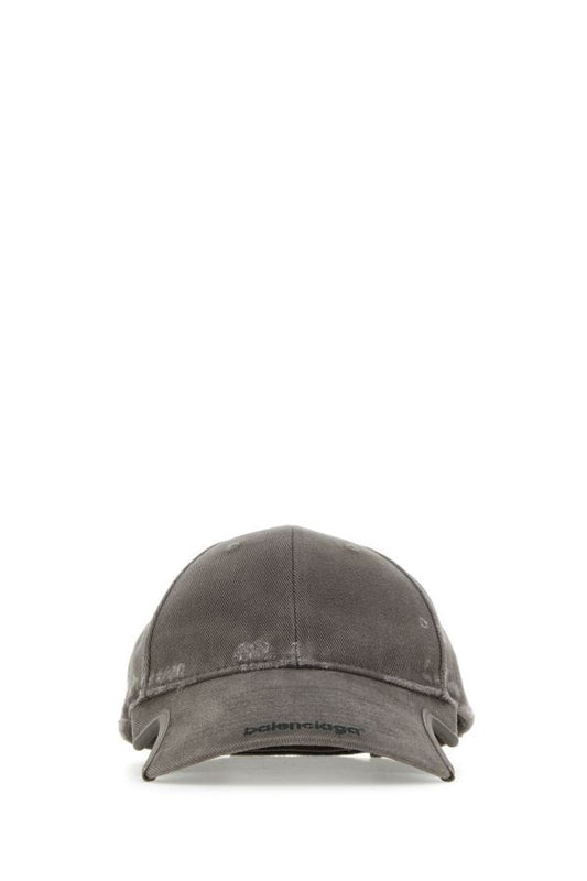 BALENCIAGA | Dark grey drill Balenciaga baseball cap