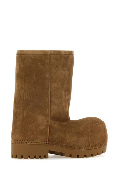 BALENCIAGA | Camel suede Alaska ankle boots