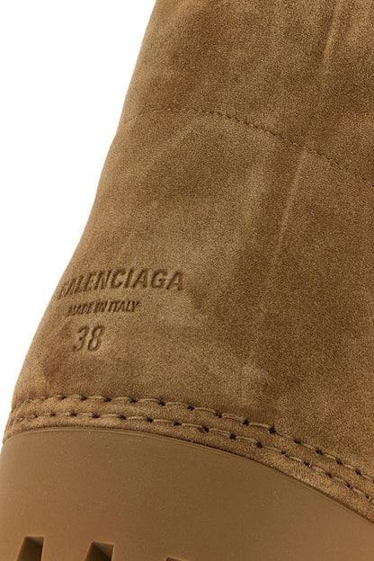BALENCIAGA | Camel suede Alaska ankle boots
