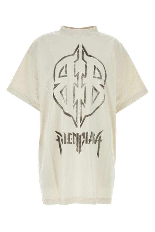 BALENCIAGA | Sand cotton t-shirt
